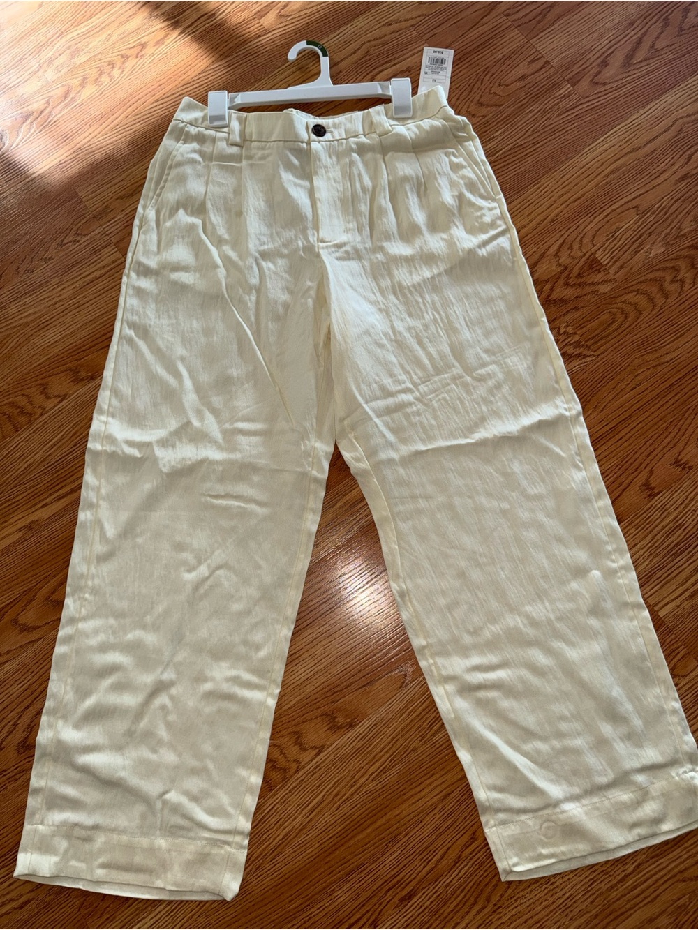 A New Day Women’s Size 12 Cream High Rise Straight Leg Pants NWT